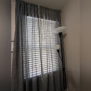 Threshold Gray Sheer Pom Pom Curtains